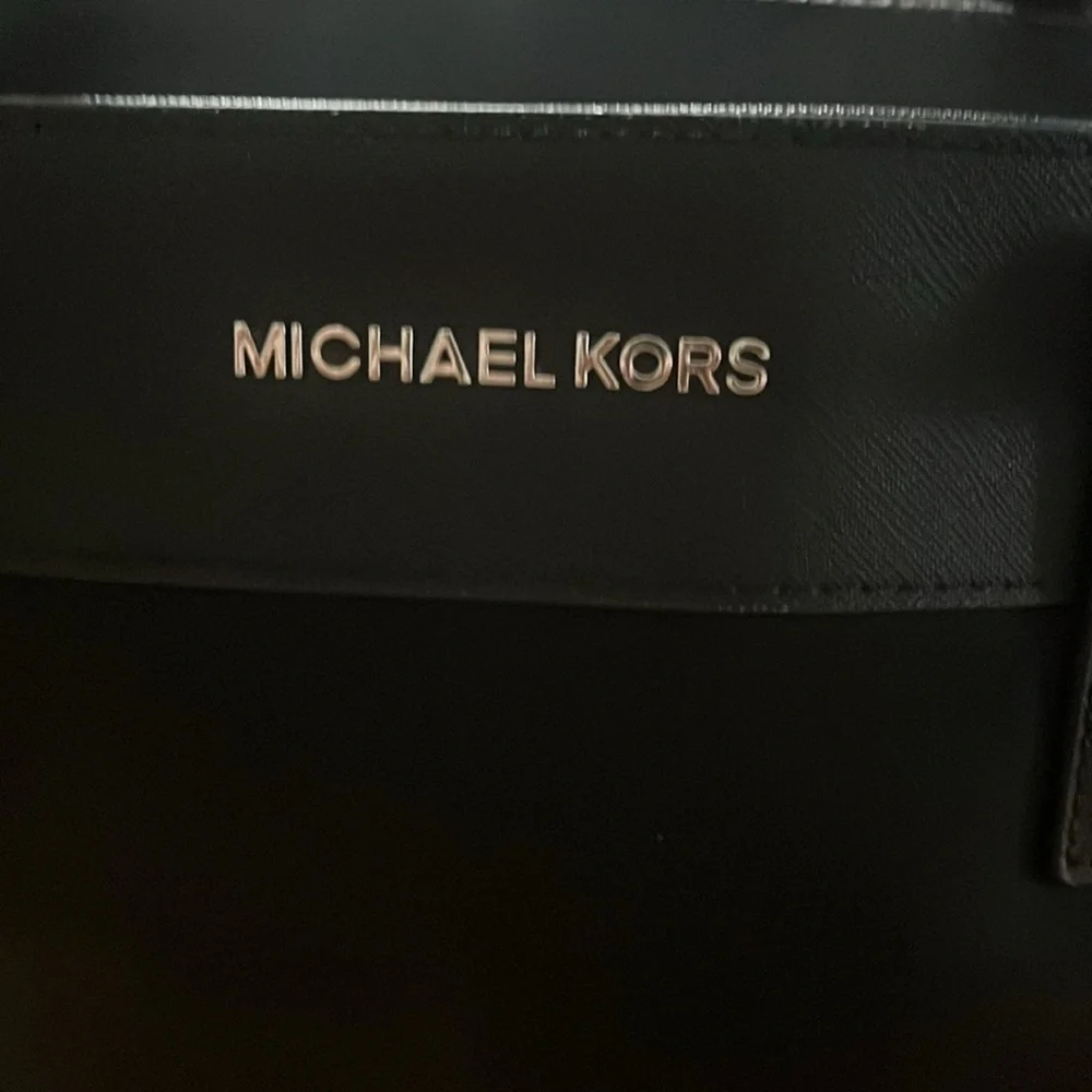 Michael Kors Black Saffiano Leather Tote - Picture 2 of 4